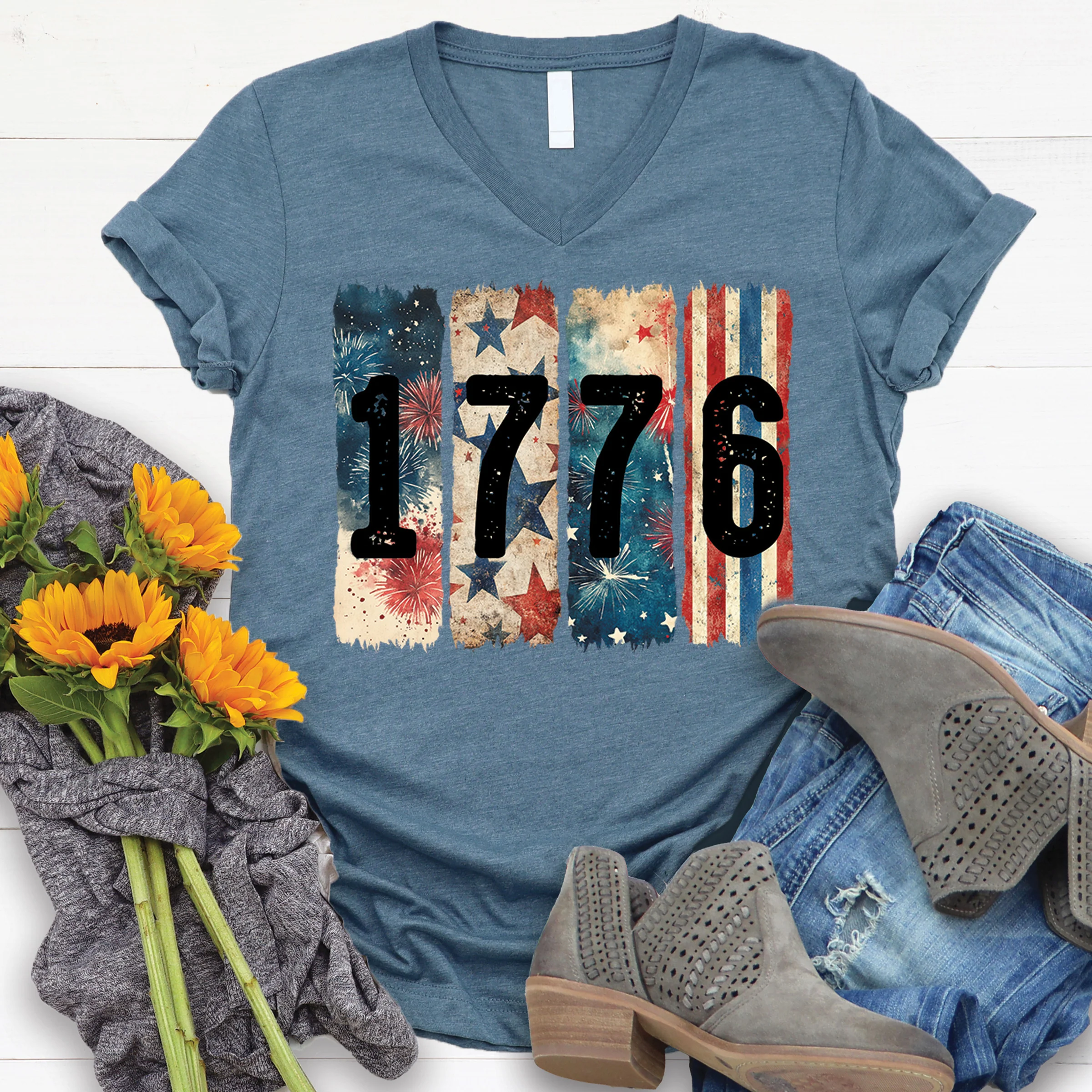 1776 V-Neck