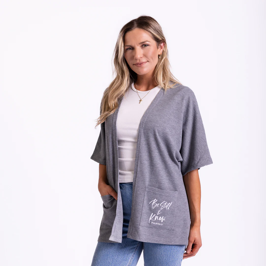 Be Still Waffle Knit Kimono - Image 6