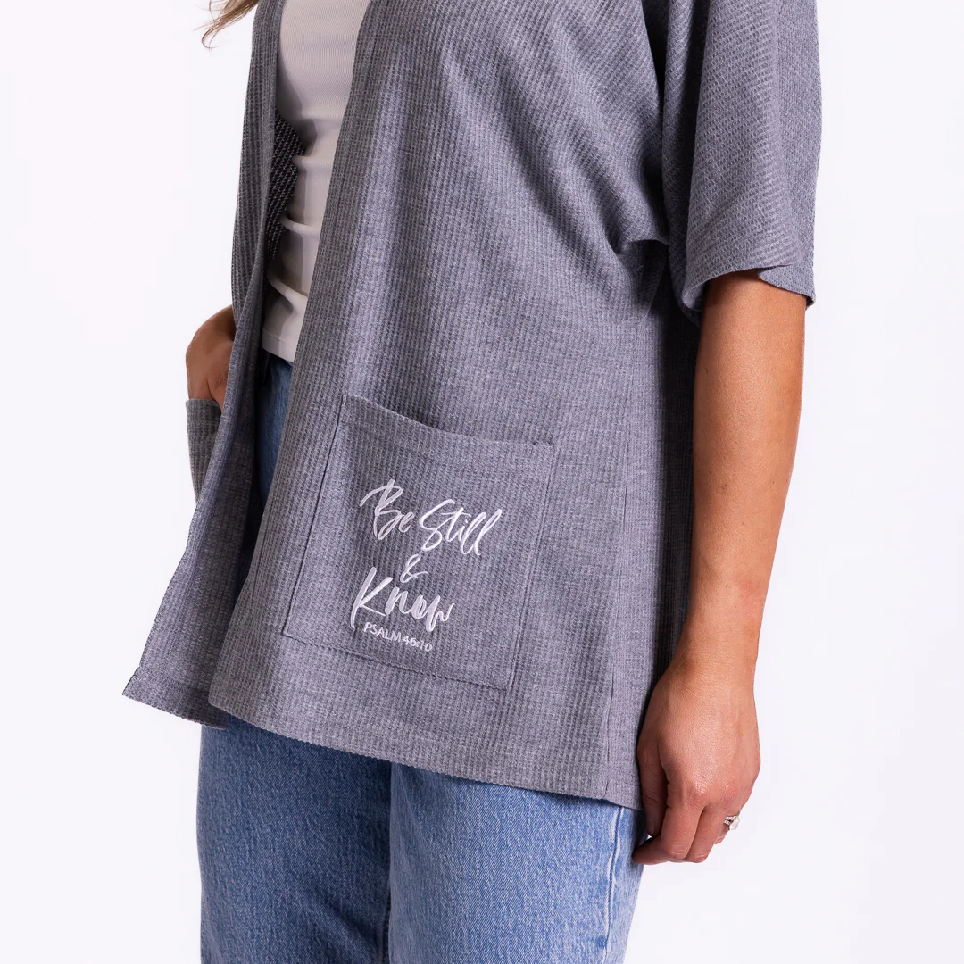 Be Still Waffle Knit Kimono - Image 7