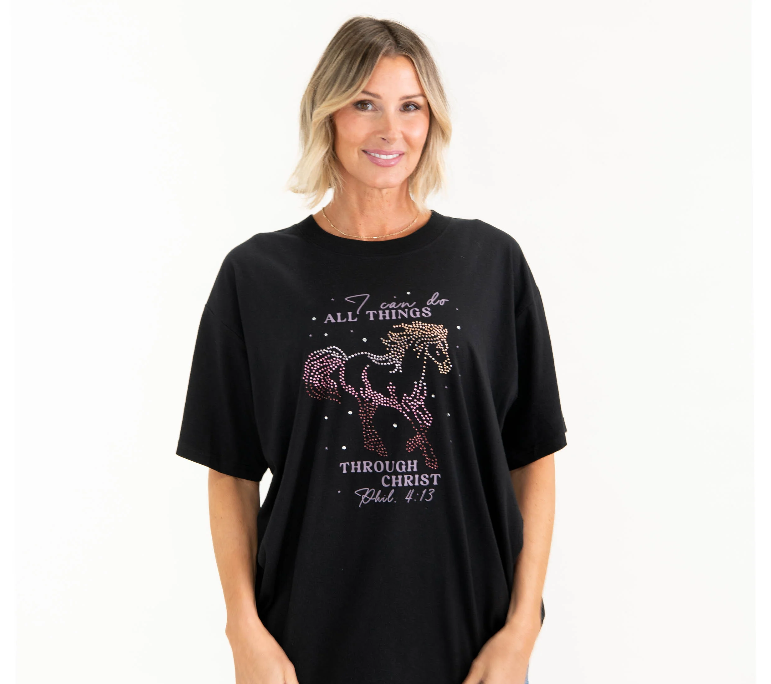 Rhinestone Oversized Tees - Image 2