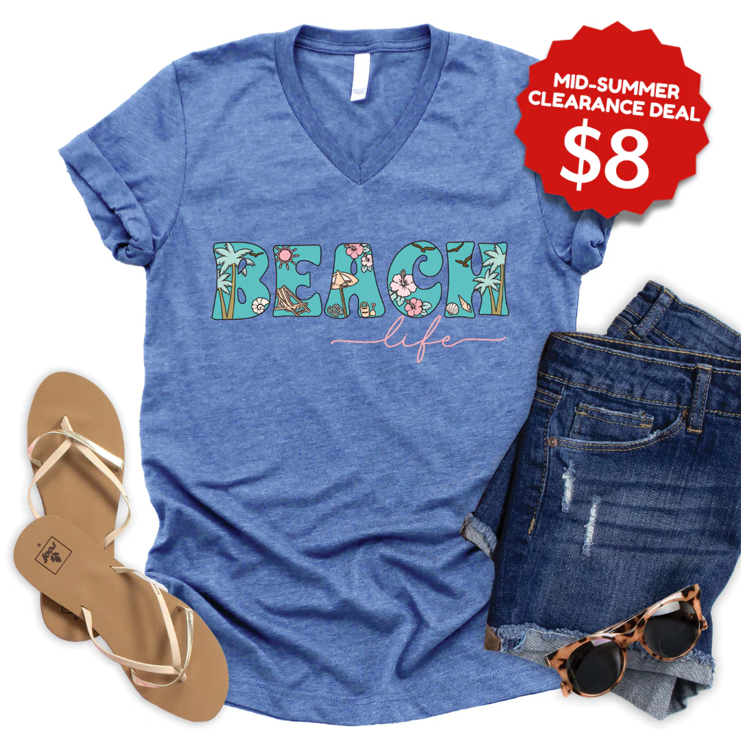 Beach Life V-Neck