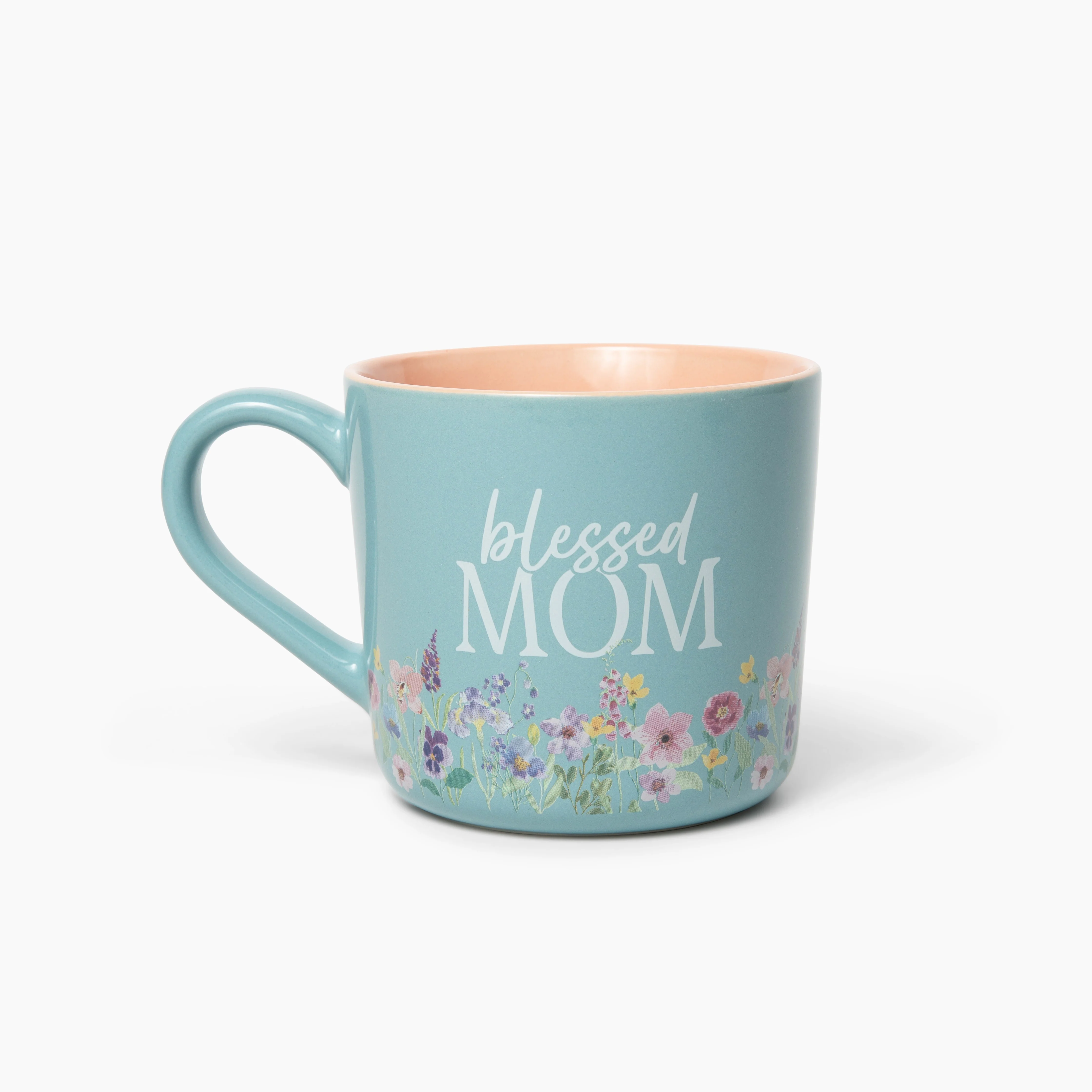 Blessed Mom Spring Floral Ceramic 15 oz Mug With Handle