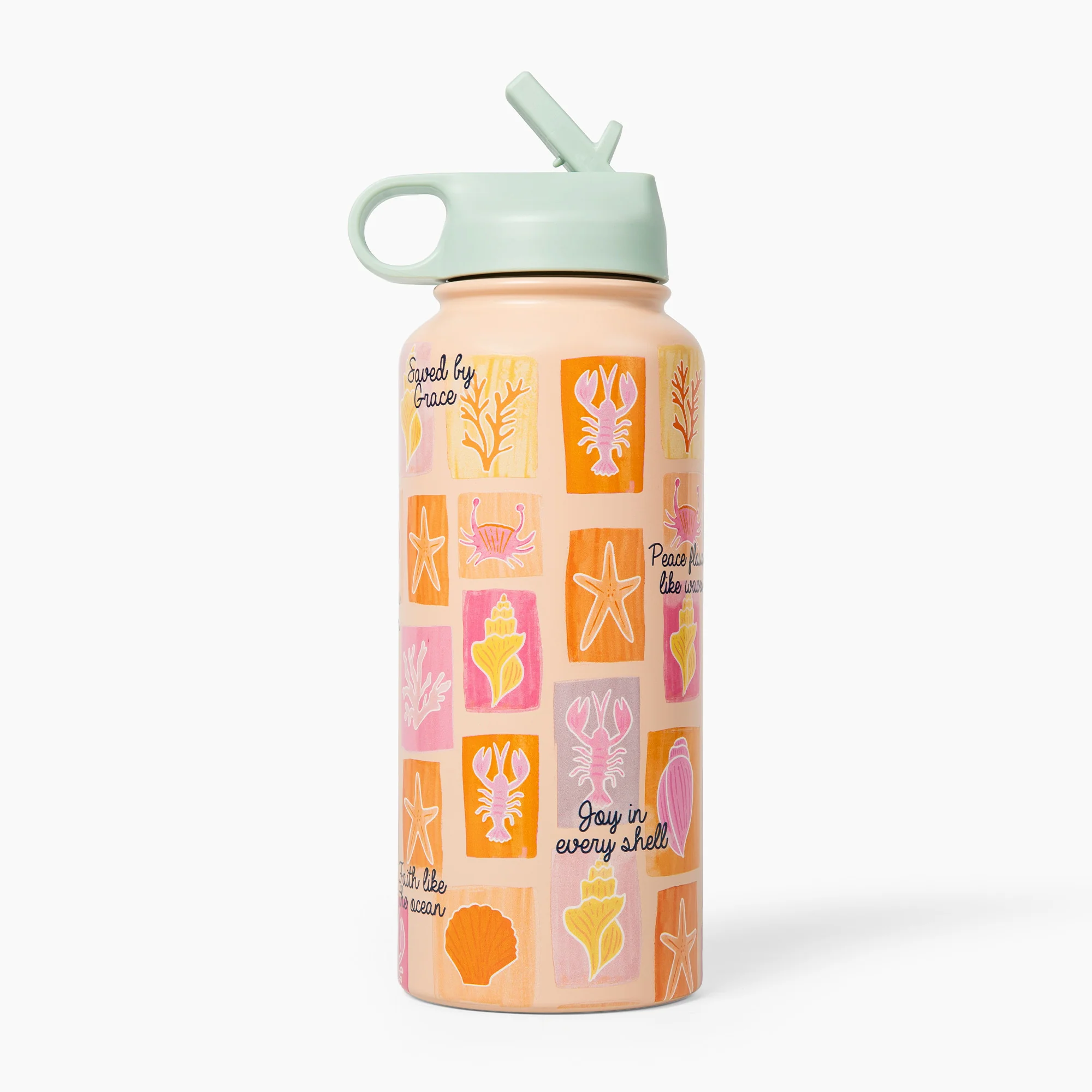 Sea Shells Stainless Steel 32 oz Bottle - Image 2
