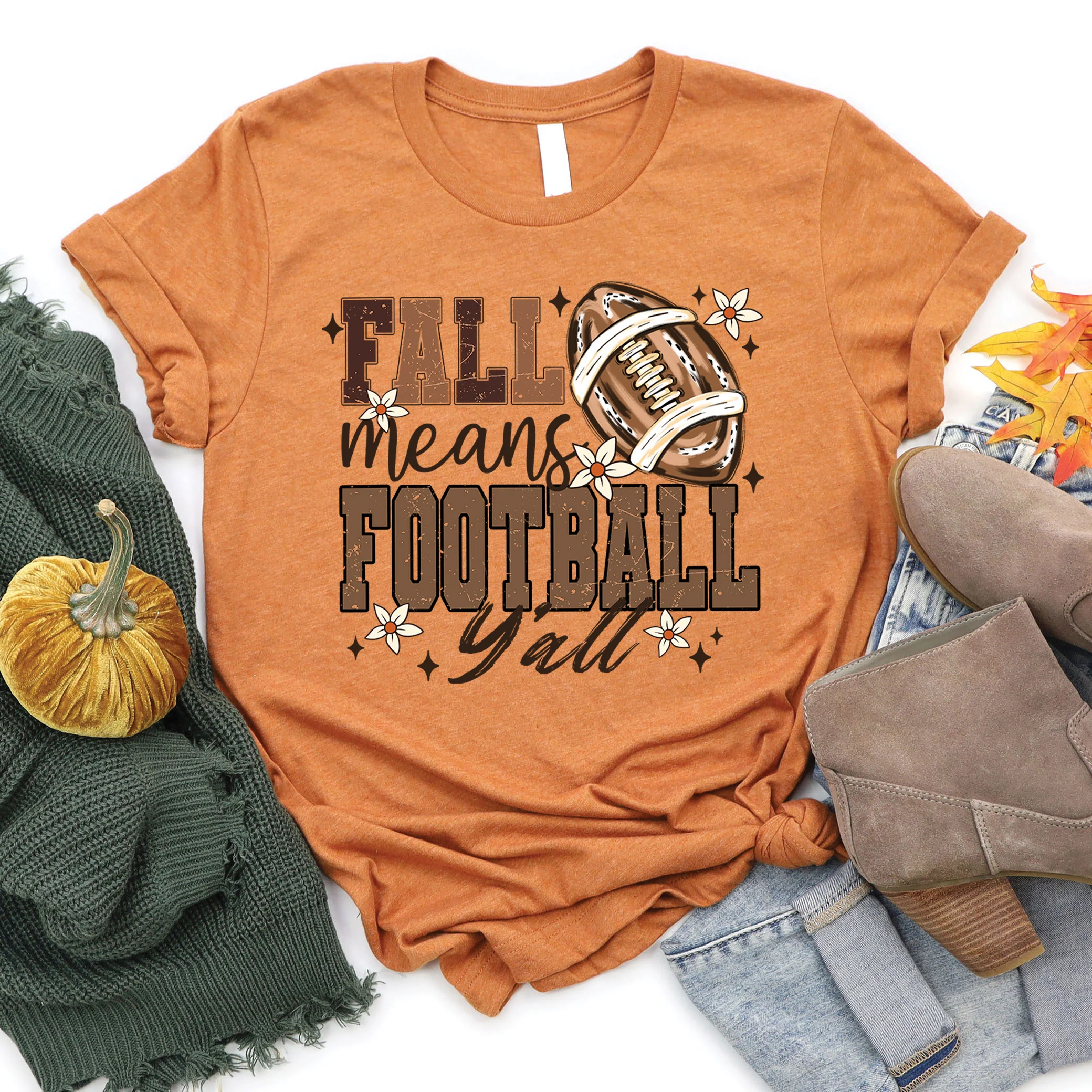 Fall Means Football Tee