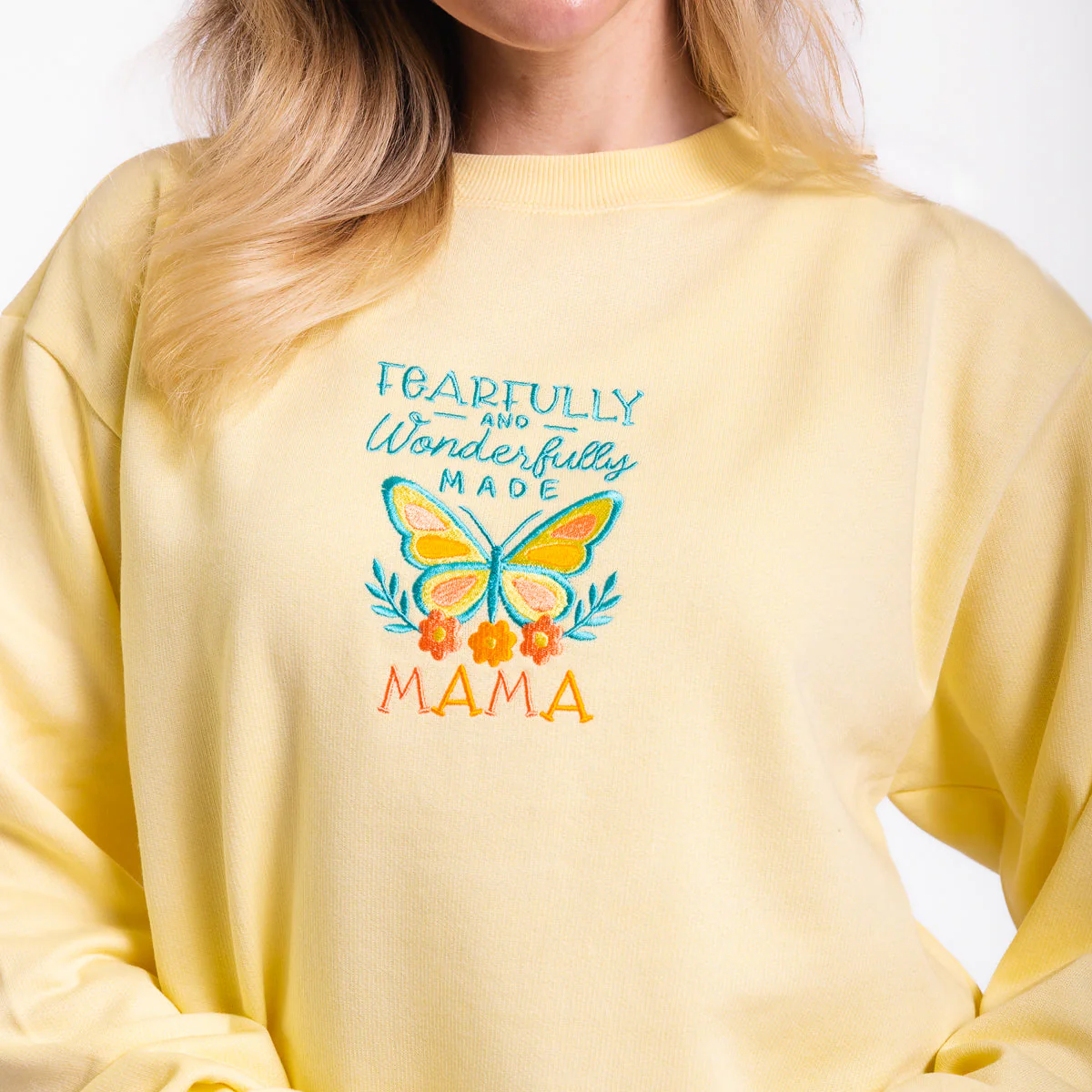 Fearfully and Wonderfully Made Embroidered Crewneck Sweatshirt - Image 3