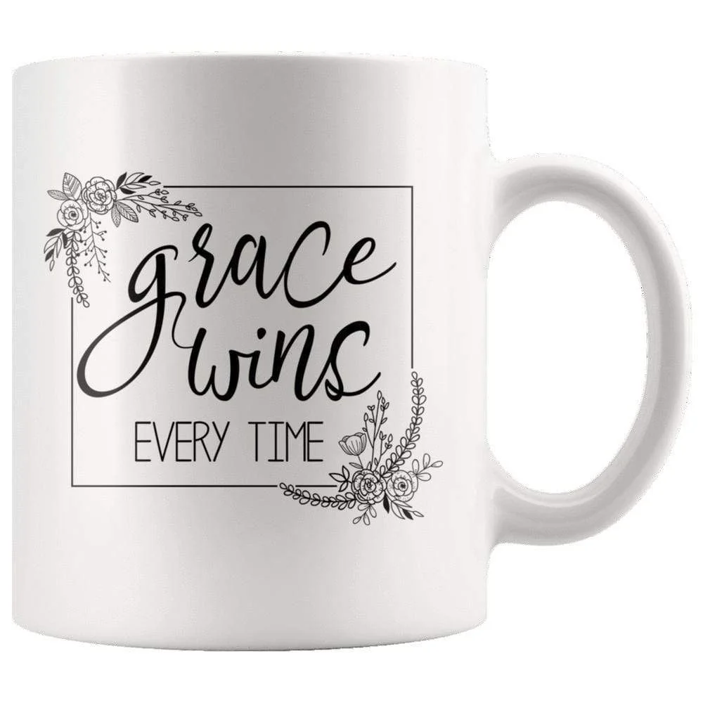 Grace Wins Everytime Mug 11oz - Image 2