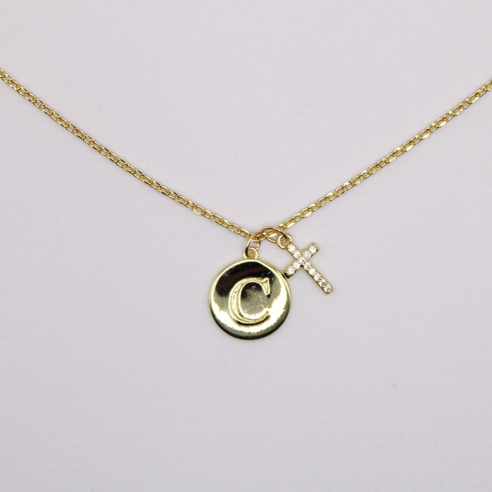 Initial Cross Gold Necklace (Copy) - Image 4