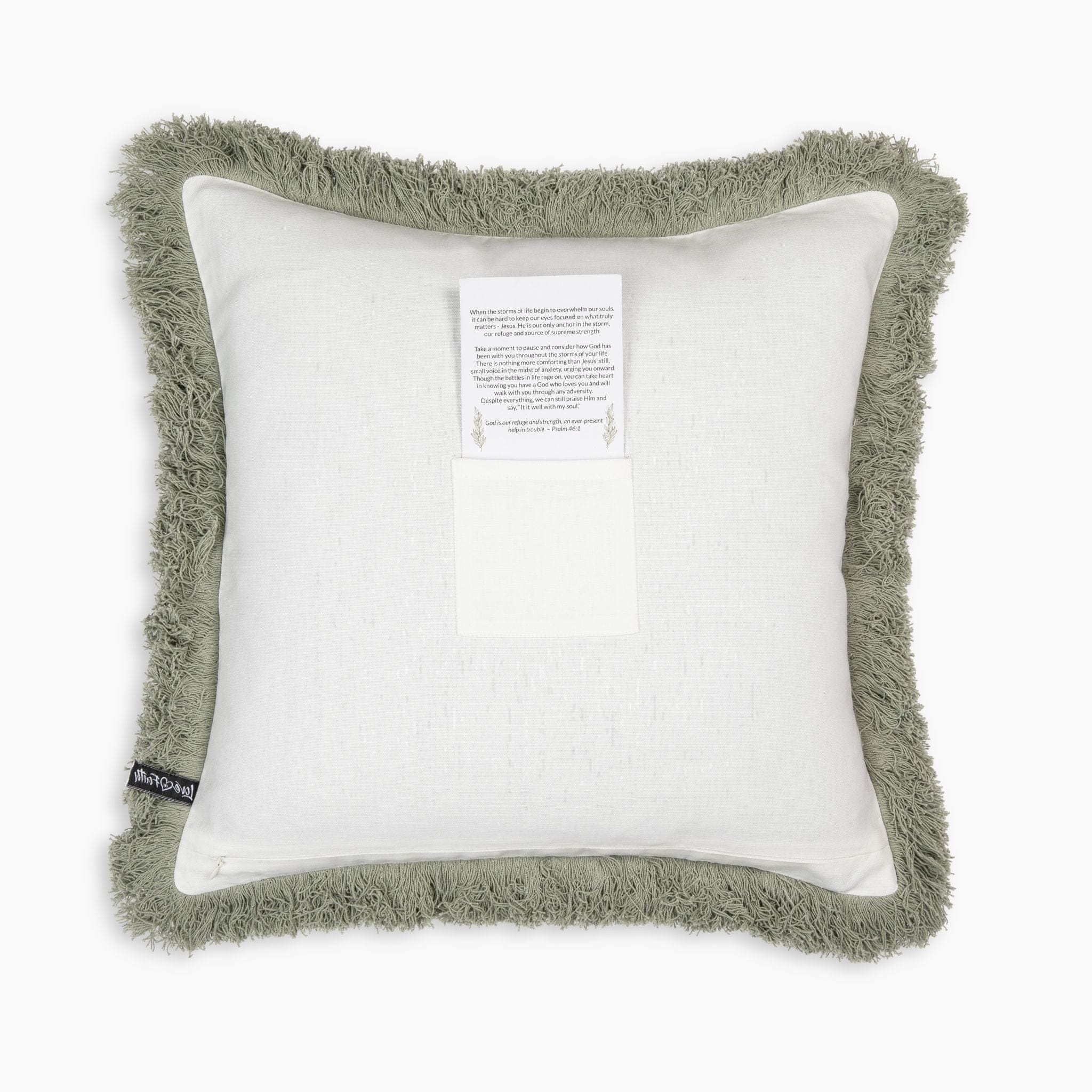 It is Well Prayer Pocket Pillow Cover - Image 3