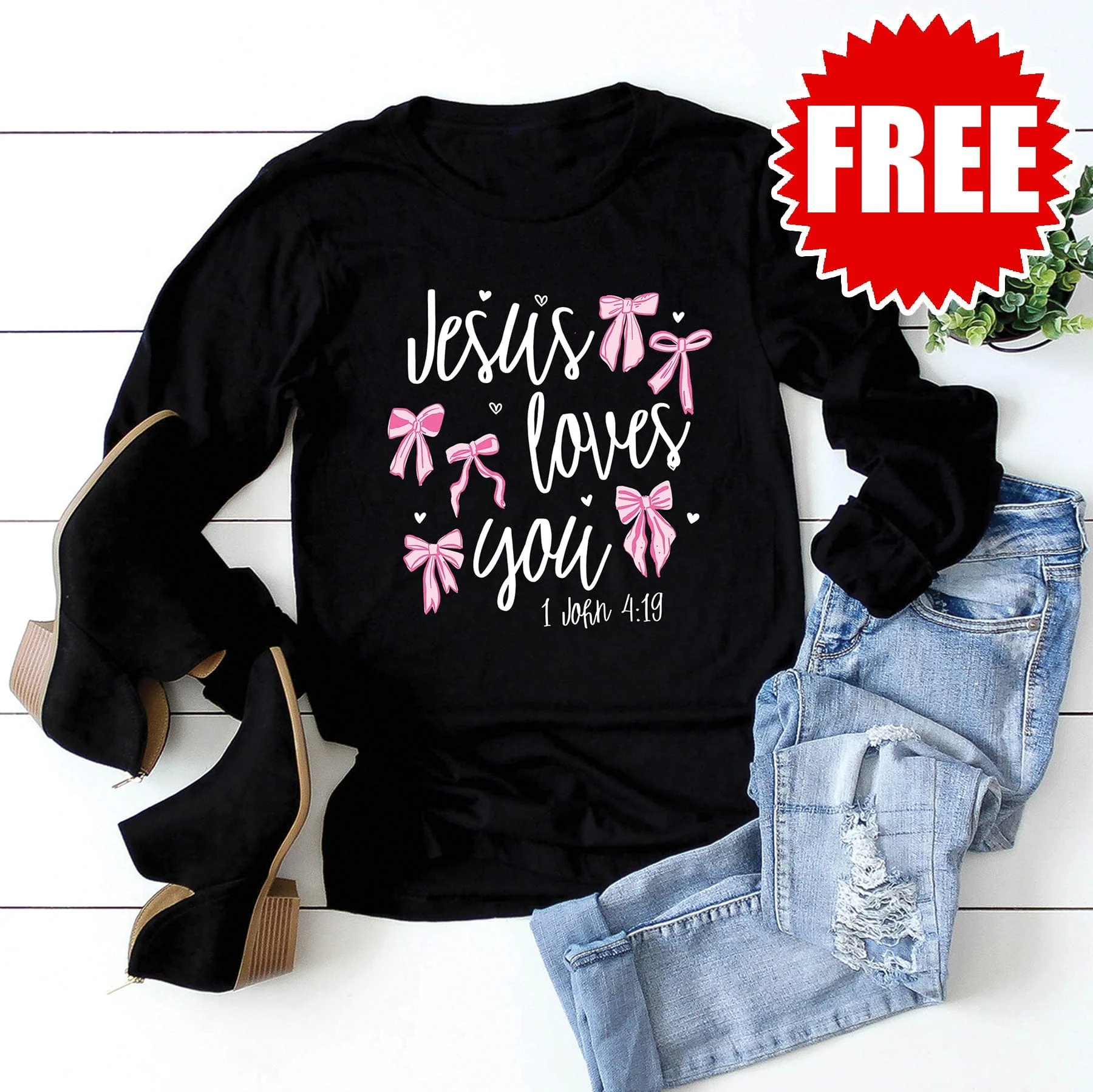 Jesus Loves You Long Sleeve - 0