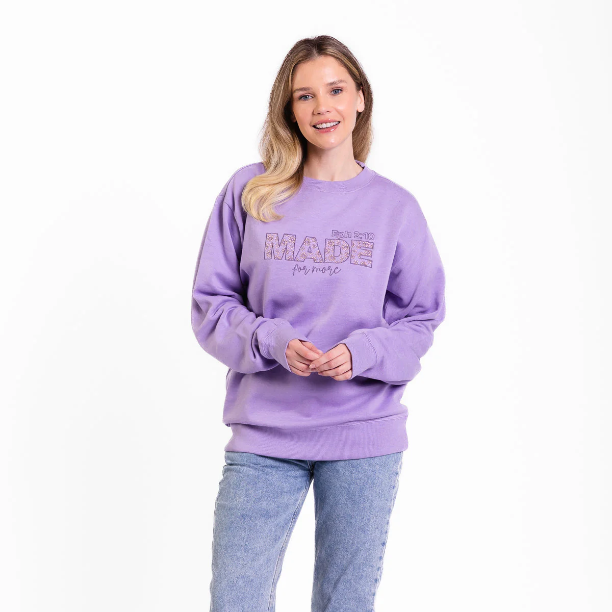 Made for More Embroidered Crewneck Sweatshirt - Image 2