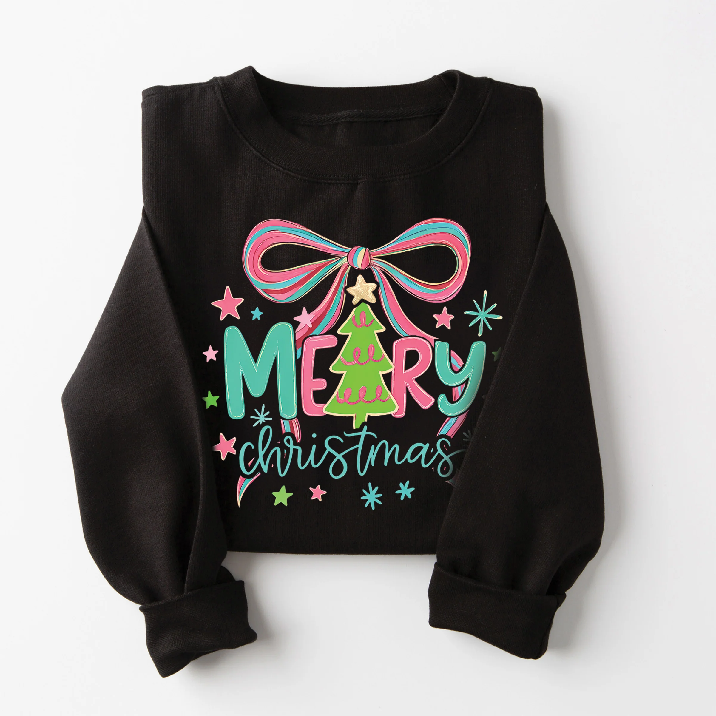 Merry Christmas Bow Sweatshirt