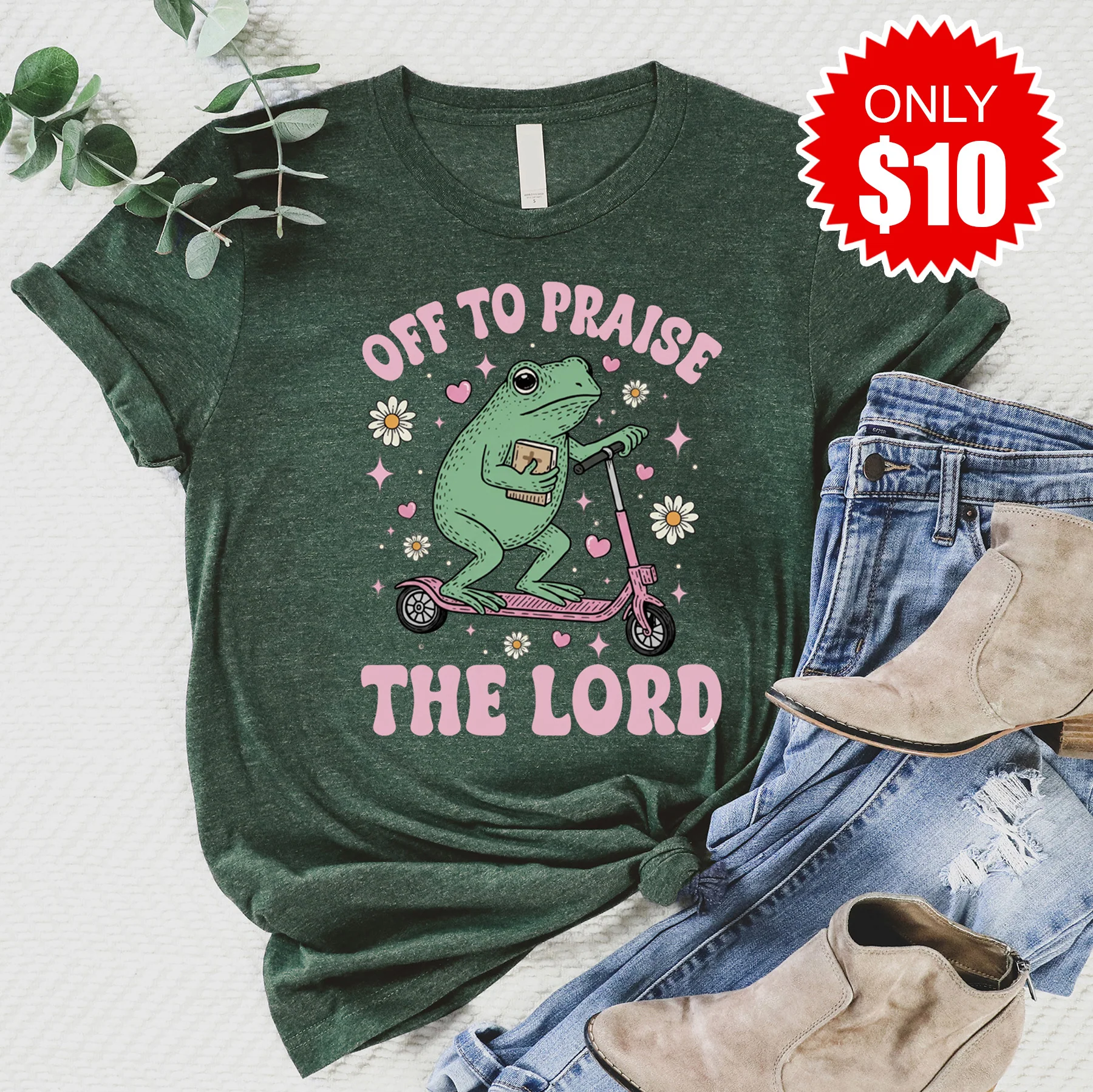 Off to Praise the Lord Tee - 10