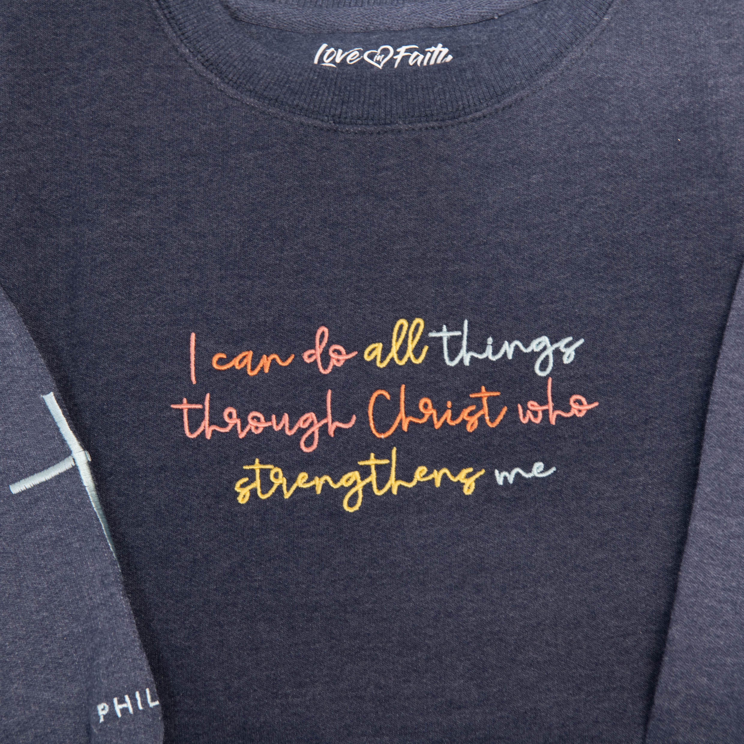 Philippians 4:13 Sweatshirt - Image 2