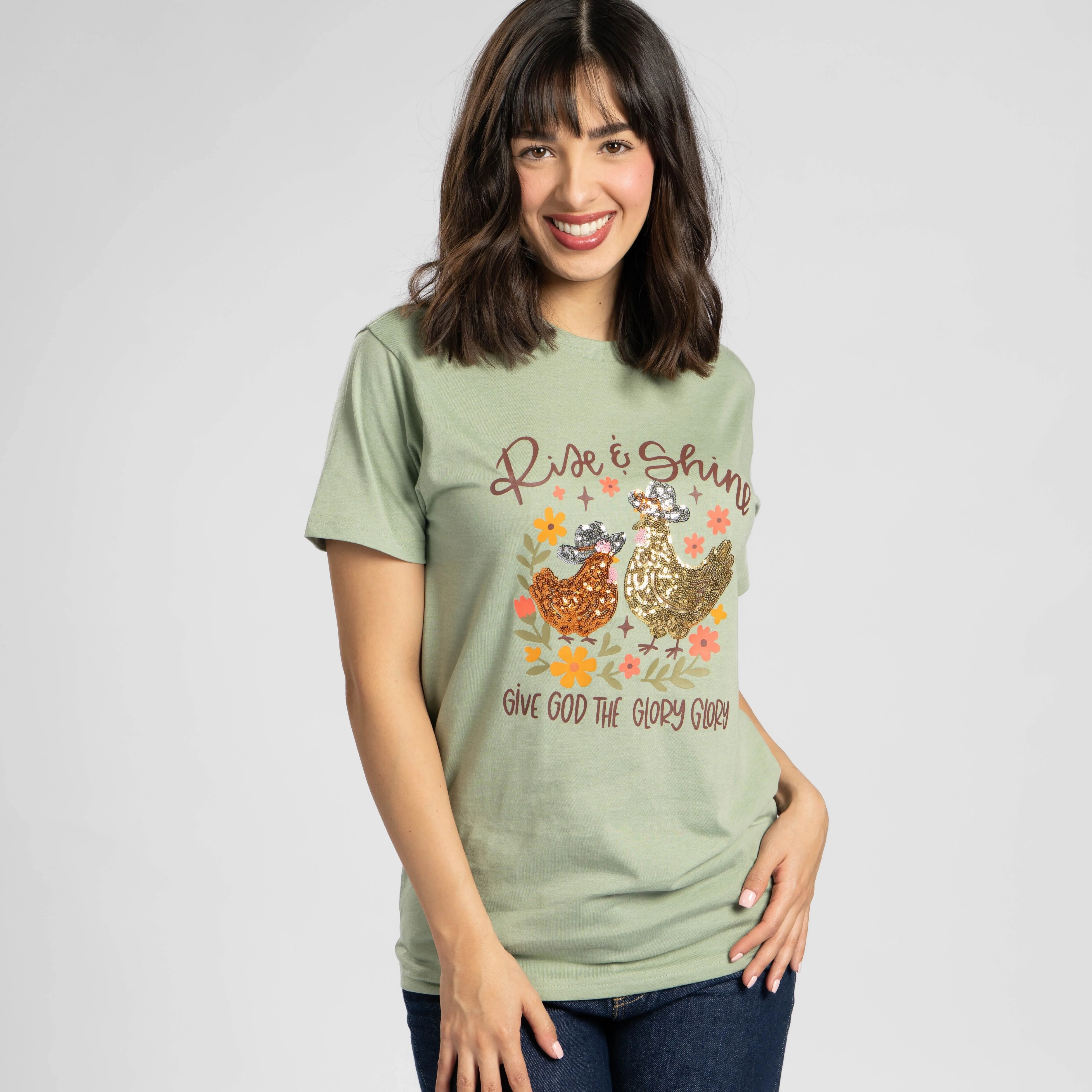 Rise and Shine Sequin Tee - Image 3