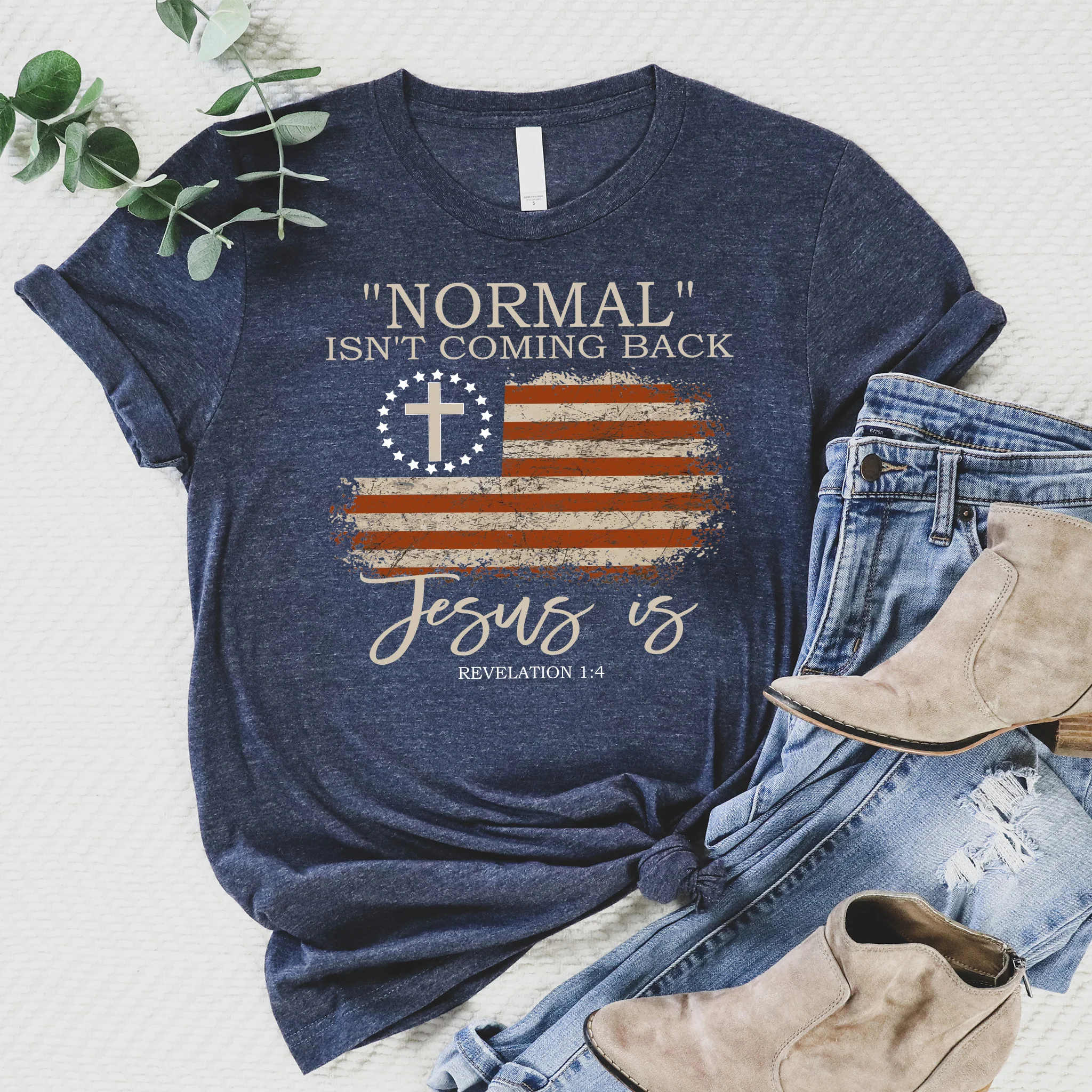 Love in Faith Super Soft Christian Tees | “Normal Isn’t Coming Back,” “So So Good,” “Faith Cross” & More Bible Verse T-Shirts, Cozy Religious Gifts for Women - Image 2
